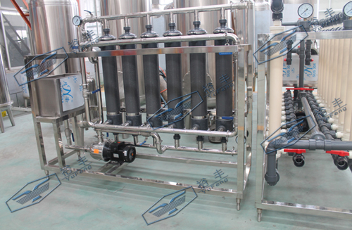 矿泉水生产线 6吨中空超滤水处理线 水处理设备 前道预处理设备